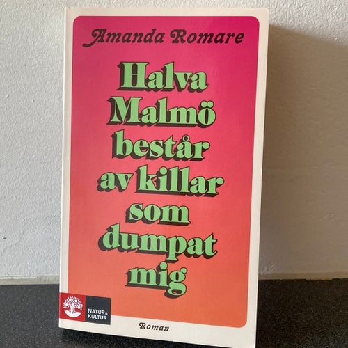 Halva Malmö består av killar som dumpat mig av Amanda Romare, Roman