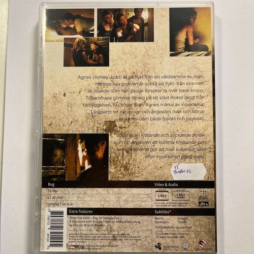 BUG. ASHLEY JUDD, MICHAEL SHANNON...DVD THRILLER -06
