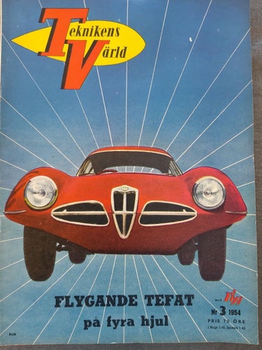 Teknikens Värld nr 3 1954: Indian Brave, Ford Customline