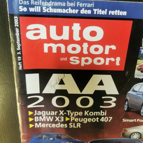 Auto Motor und Sport - IAA 2003 - 2003 Tysk