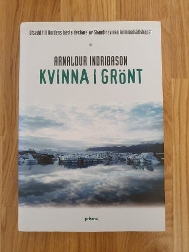 Kvinna i grönt av Arnaldur Indriðason, inbunden