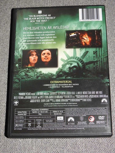 Cloverfield DVD Action/Thriller 2007 Jessica Lucas TJ Miller
