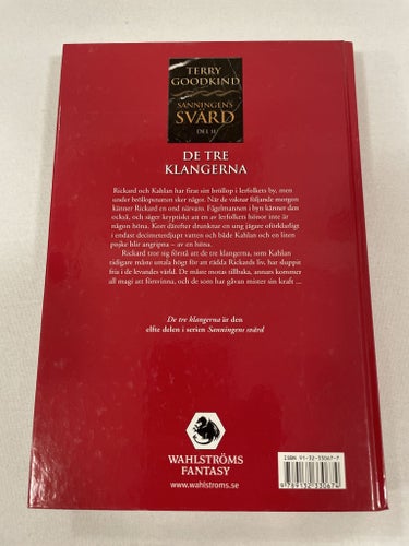 De tre klangerna | Terry Goodkind | Sanningens Svärd | Kartonnage