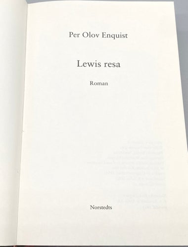 Lewis resa av Per Olov Enquist
