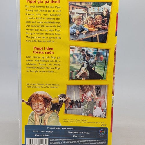 Astrid Lindgren - Pippi Långstrump - Pippi går på tivoli / I den första snön VHS