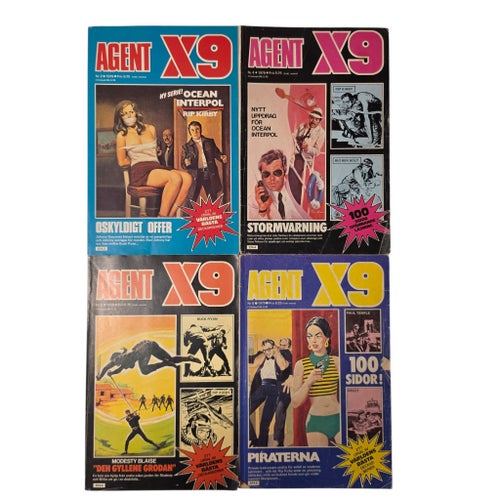 Agent X9 Serietidningar - 10 st 1979-1980
