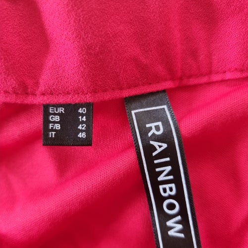 RAINBOW/Bonprix röd kjol, storlek 40