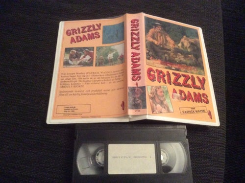 GRIZZLY ADAMS 1 HYR VHS Patrick Wayne PRISMA FILM