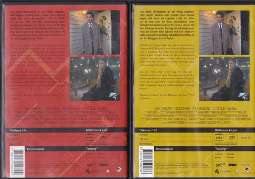 DVD / Mäklarna 1 & 2 / Kjell Bergqvist, Cecilia Frode, Lotta Tejle / Fint skick