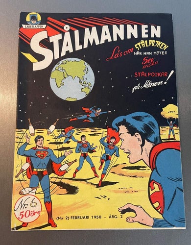 * Stålmannen  , Nr 6   - 1950 *