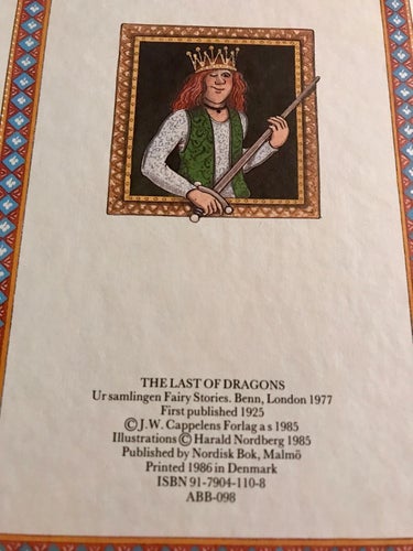 DEN SISTE DRAKEN Edith Nesbit Harald Nordberg 1985