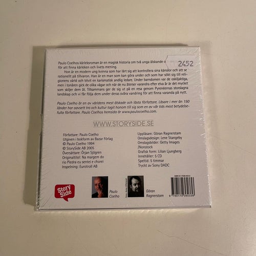 Inplastad Ljudbok på CD - Paulo Coelho - vid Floden piedra satte jag mig ned och