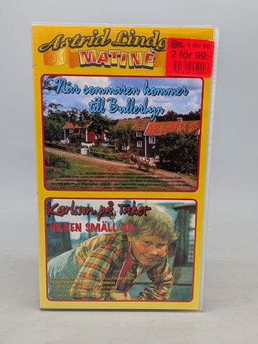 Astrid Lindgren Matiné - Sommaren Bullerbyn / Karlsson på taket - VHS