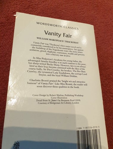 Vanity Fair av William Thackeray, 1995, Worldsworth Classics! 670 sidor
