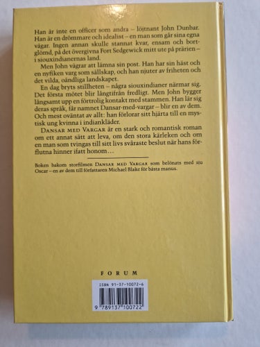 Dansar med vargar av Michael Blake, 1991