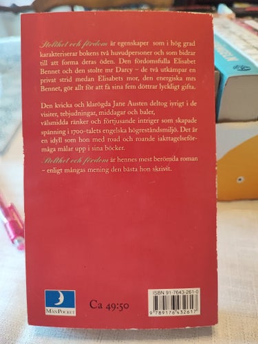 Stolthet och fördom av Jane Austen