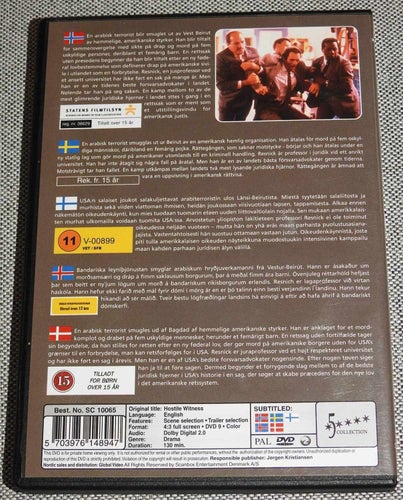 Hostile Witness DVD (Sam Waterston, Ron Leibman, Robert Davi)