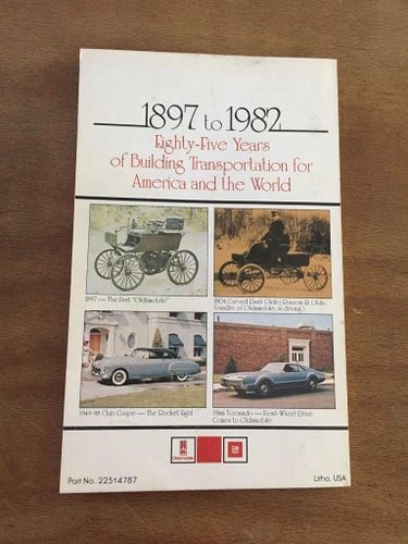 1982 Oldsmobile Owner's Manual