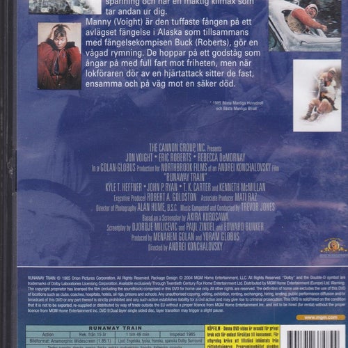 DVD / Runaway Train / Jon Voight, Rebecca DeMornay, Eric Roberts / Nära Nyskick