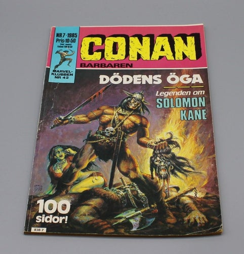 Serietidning - Conan Barbaren - Nr 7 - 1985