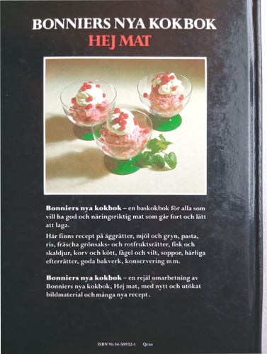 Bonniers Nya Kokbok - Britt Sandquist-Bolin - 1989