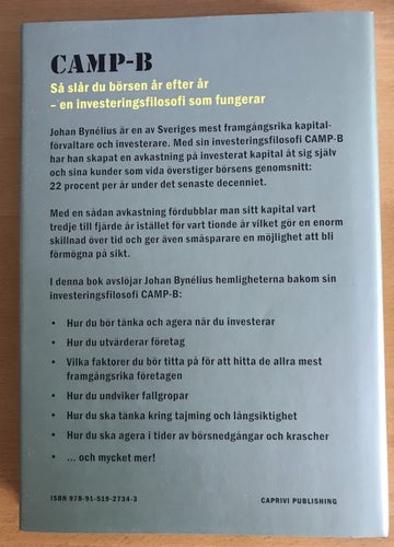 Camp B boken av Johan Bynélius, Ny