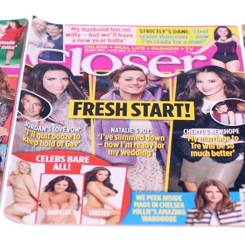 Closer Magazine-3 issues included-December/January-2012/2013-NEW-Weight 788g