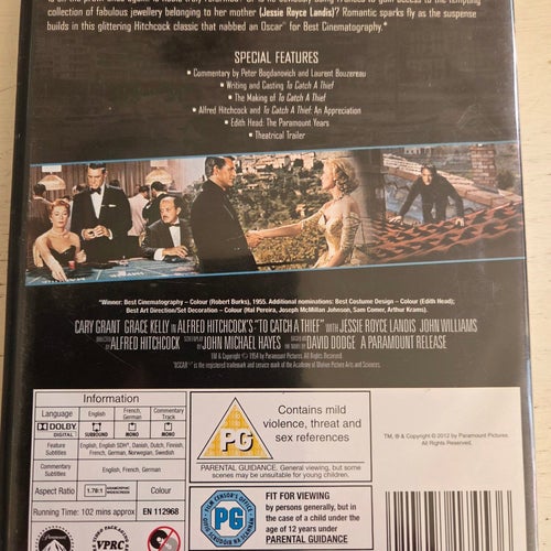 To catch a thief (1954) - Cary Grant/Grace Kelly - DVD