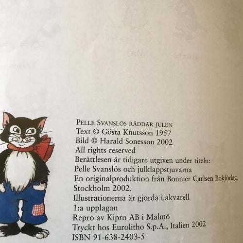 PELLE SVANSLÖS RÄDDAR JULEN +PELLE SVANSLÖS OCH JULKLAPPSTJUVARNA Gösta Knutsson