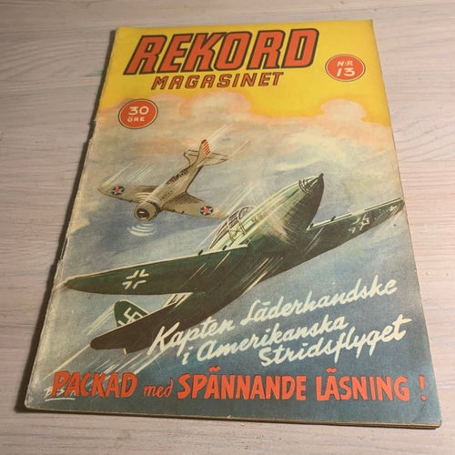 Tidningen Rekord Rekordmagasinet 1944 nr 13 - (baksidan saknas)
