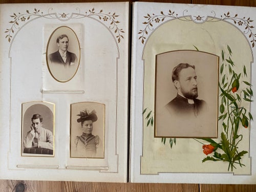 Fotoalbum (brittiskt) från omkring 1900-1910