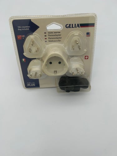 Reseadapter, Gelia- unopened set, bag included