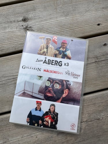 DVD Box Lasse Åberg Den ofrivillige Golffaren Hälsosresan The Stig-Helmer Story
