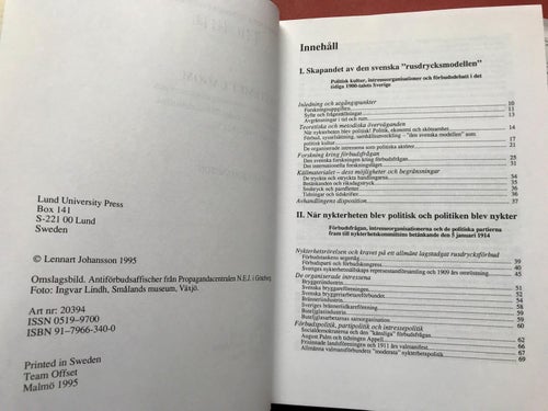 SYSTEMET LAGOM Lennart Johansson 1995