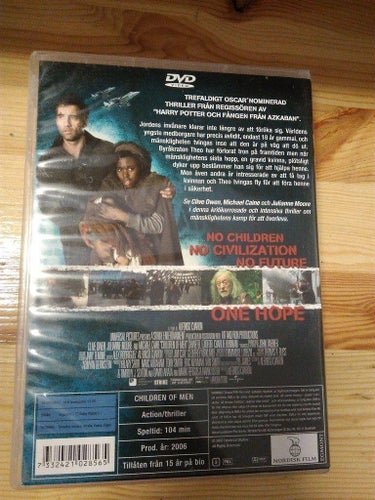 Children of Men av Alfonso Cuaron med Clive Owen och Julianne Moore, DVD