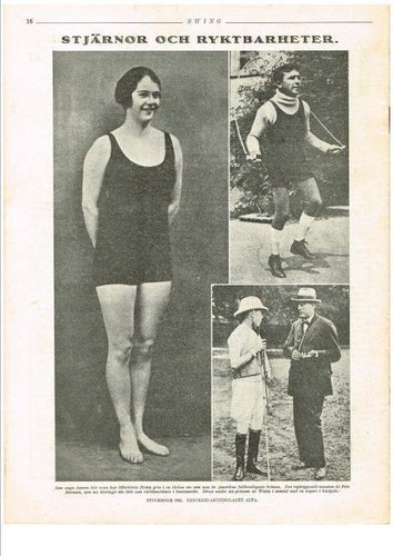 SWING Illustrerad tidning för sport & kroppskultur 1921-32