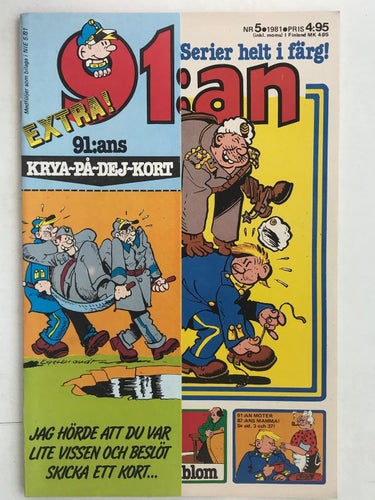 91:an - 1981: 5 VF med omslagsflik
