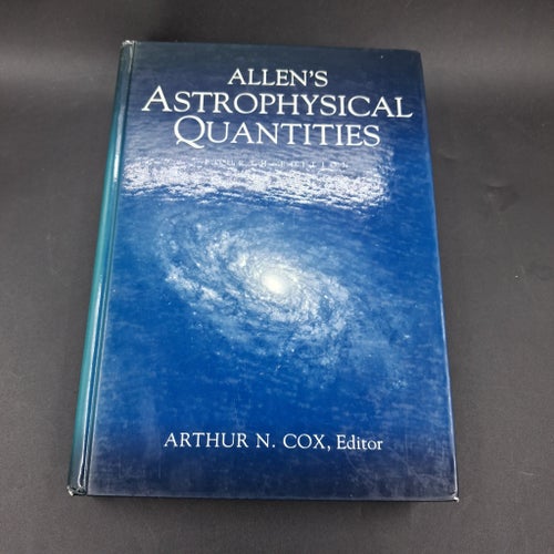 Allen's Astrophysical Quantities – 4th Edition