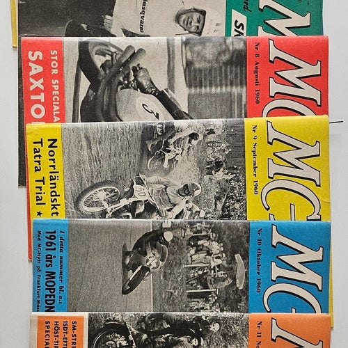 Stort samlarparti 23 st MC-Nytt 1960 och 1961
