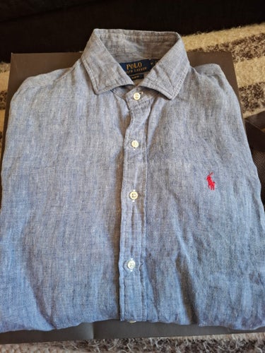 Polo Ralph Lauren ljusblå skjorta, storlek M, slim fit