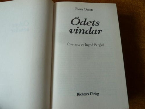 ÖDETS VINDAR, E. GREEN, 1995,  BÖCKER