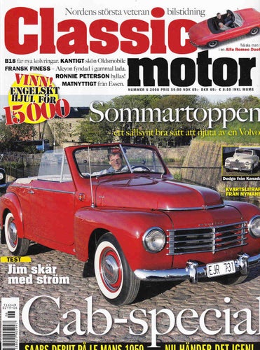 Classic 2008-6 Volvo PV 445 Cab 1953.Alfa Romeo Spider 1967.NV