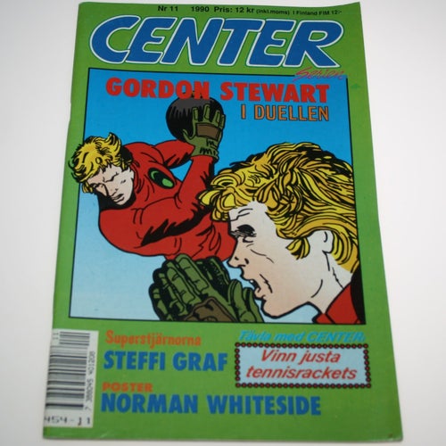 Centerserien - 1990 - NR 11 - Stjärna Steffi Graf. Poster Norman Whiteside