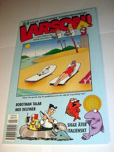 LARSON (svensk) NY OLÄST Nr 9 1998 EXTRA TJOCKT