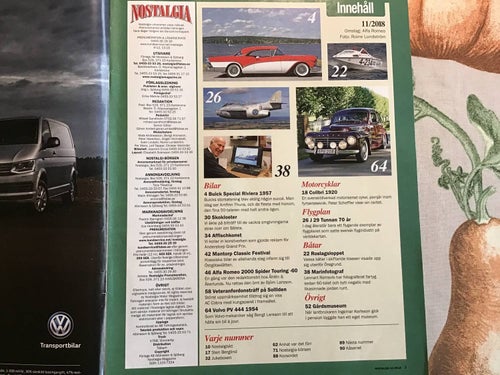 NOSTALGIA NR 11 2018 BUICK,J 29 TINNAN 70 ÅR,ALFA ROMEO,COLIBRI,FARTYG,GAMLA