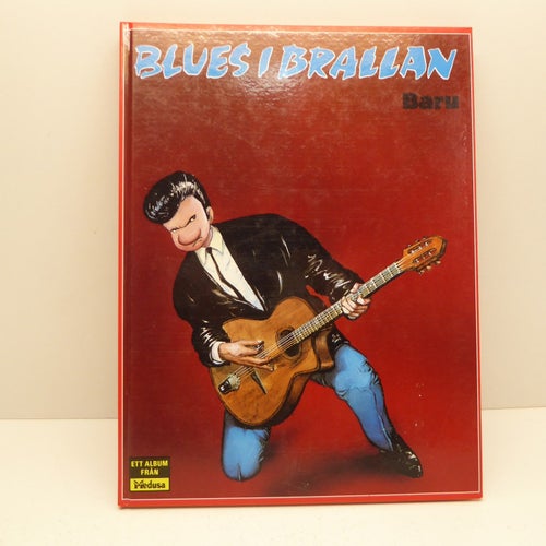Blues i brallan av Baru Seriealbum hårdpärm 1989 - Medusa - Gott skick