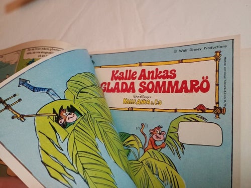 Kalle Anka & co nr 14 1978 inkl Färgglad planch NY samlarserie