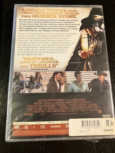 Killer Joe Matthew McConaughey Inplastad DVD