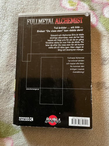 Fullmetal alchemist vol 1 - svenska manga anime full metal shonen