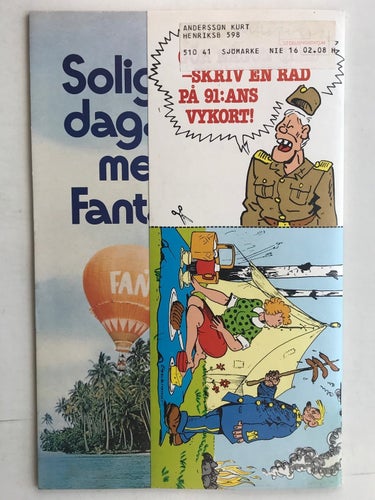 91:an - 1982: 16 FN-VF med omslagsflik